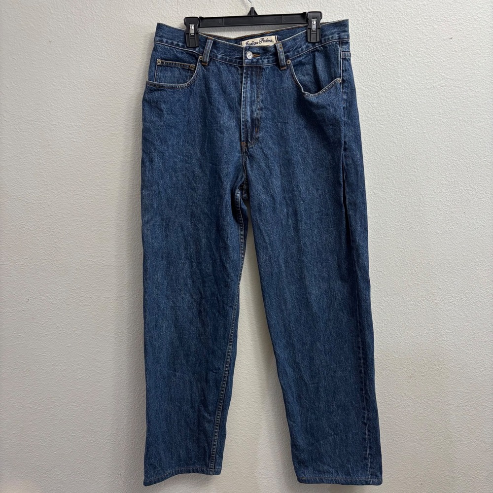 Tommy Bahama Indigo Palms Mens 34x32( ACT 33x30.5)Blue Relaxed Fit Jeans Denim - Picture 8 of 9